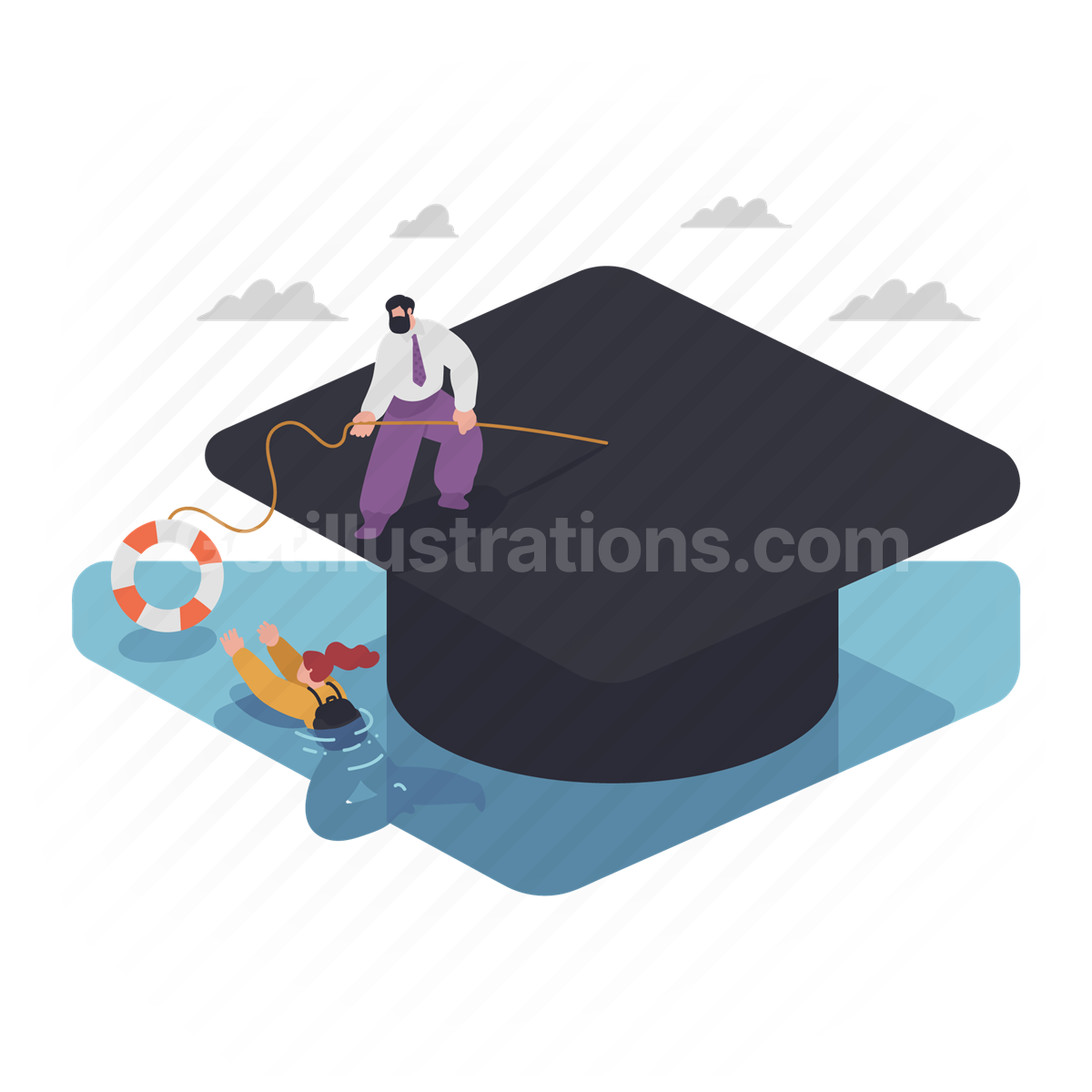 Education and training illustration